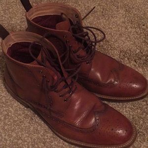 Aston Grey brown leather shoes size 11.5